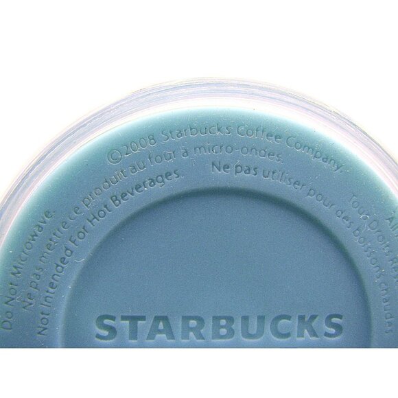 Starbucks Coffee Double Wall Cold Tumbler 16 Oz Teal Blue Dome Lid Clear Straw - Picture 12 of 12